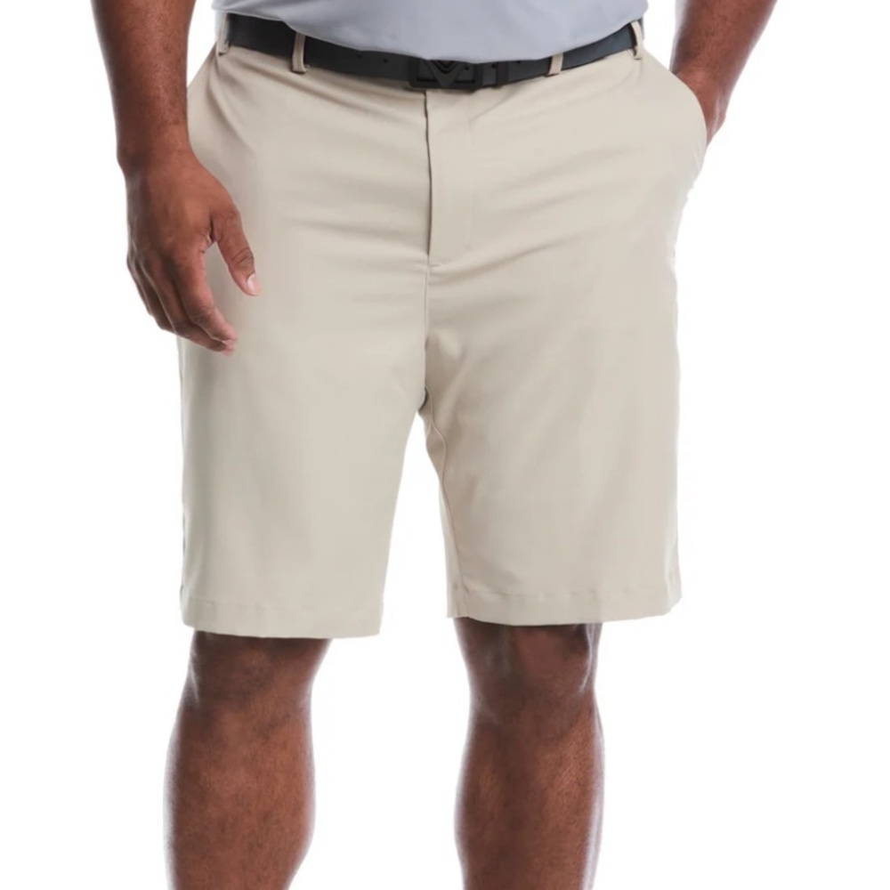 NWT! Calloway Men's Tan Shorts. Golf. Pro spin